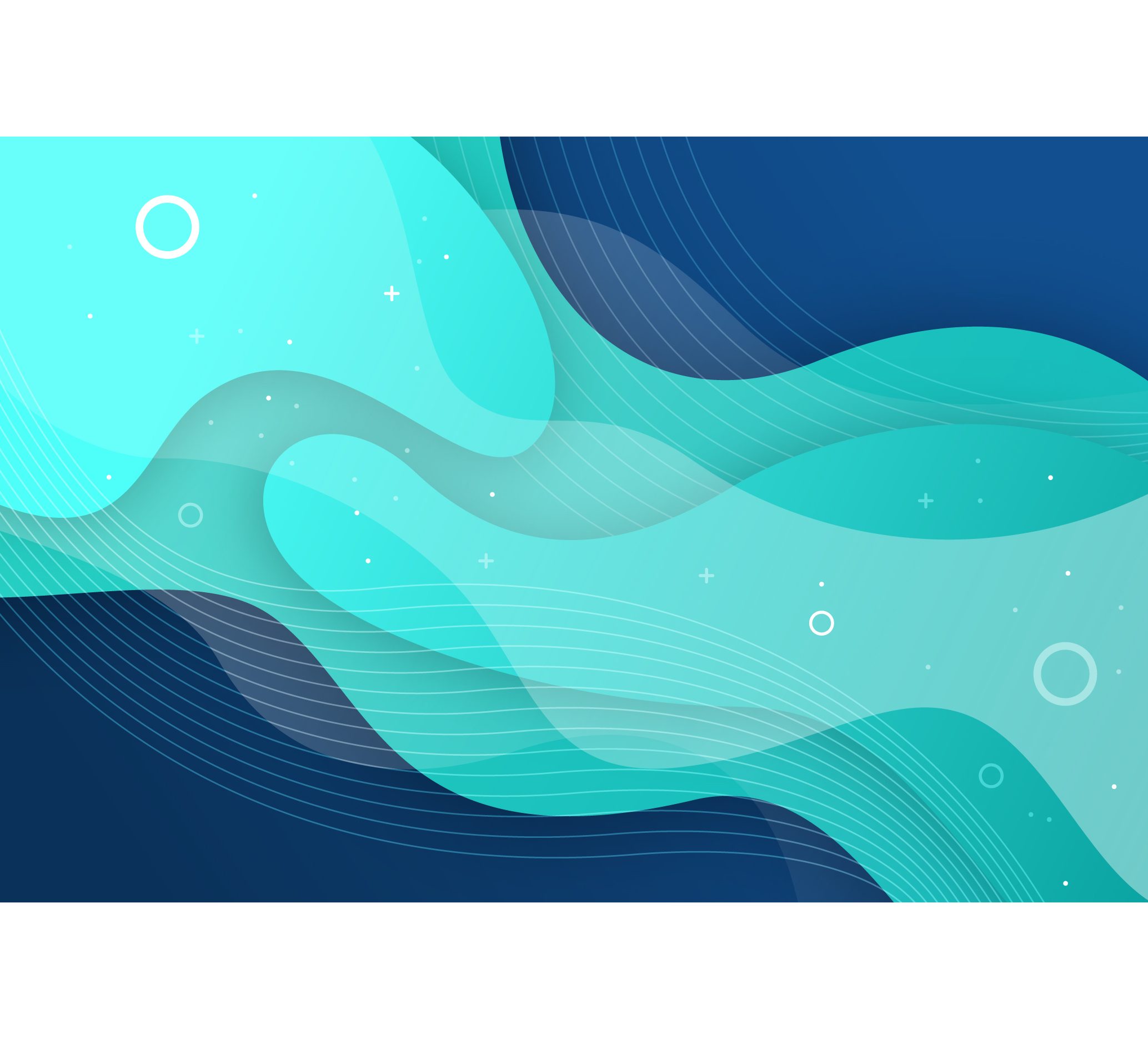 Dynamic Blue Liquid Waves Wallpaper