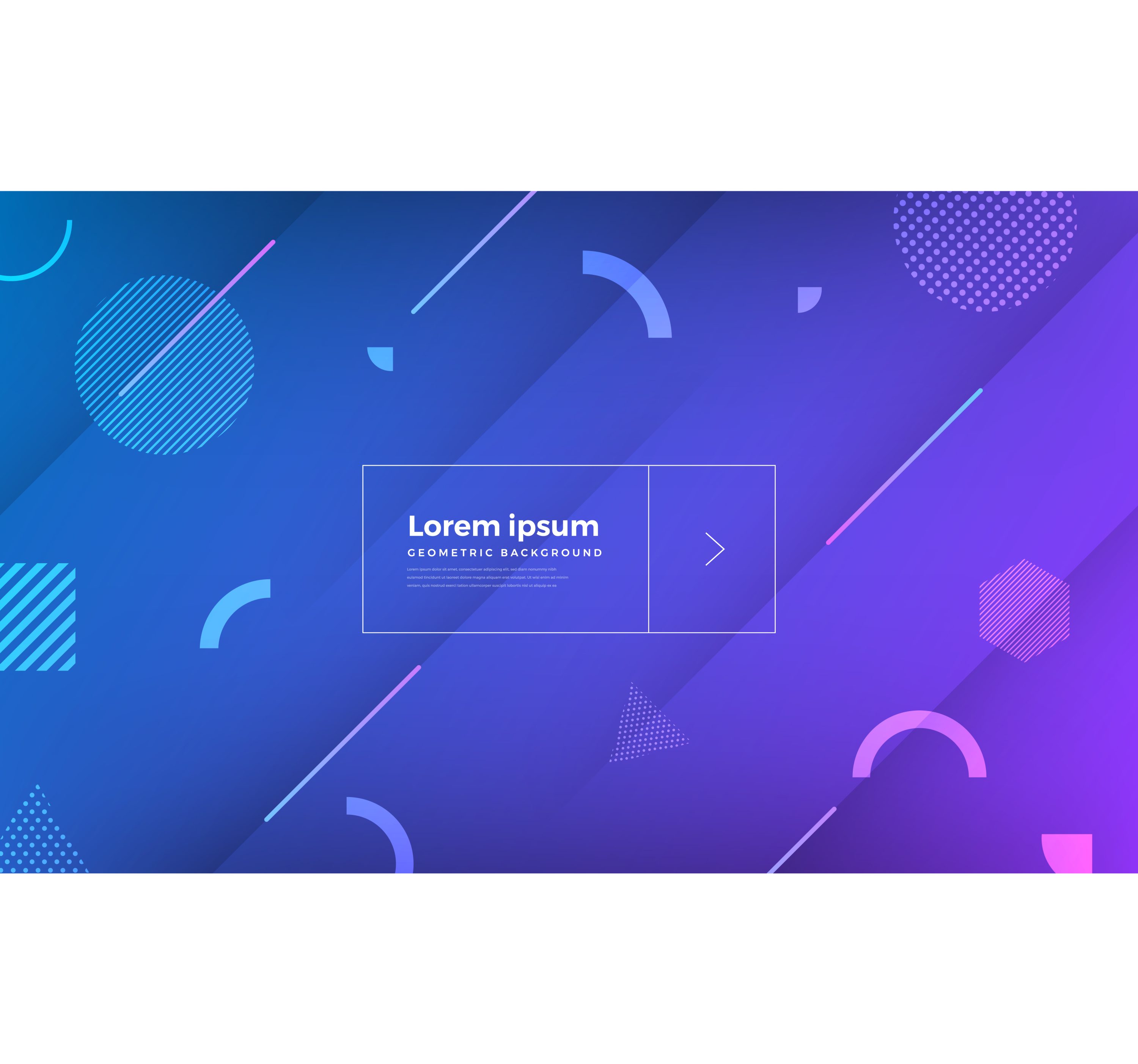 Gradient Color Geometric 3D Paper Effect Free Vector Design